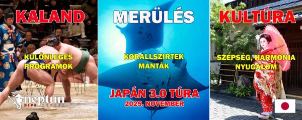Japán (3. túra) | Neptun Dive Center