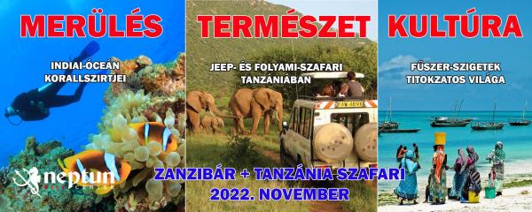 Zanzibár + Tanzánia szafari | Neptun Dive Center